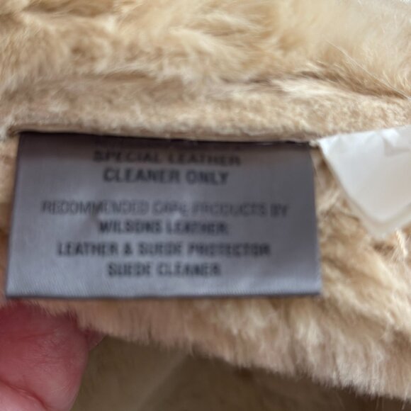 "Almost Famous" Look Alike Fur Lined Suede Jacket - Picture 5 of 6